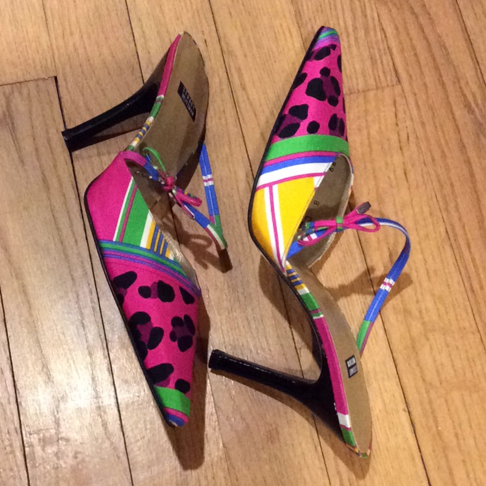 Stuart Weitzman Multicolor Patterned Mules - image 2